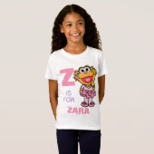 T-Shirt Z est pour Zoe | Ajouter Votre Nom (Devant entier)