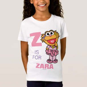 T-Shirt Z est pour Zoe Ajouter Votre Nom