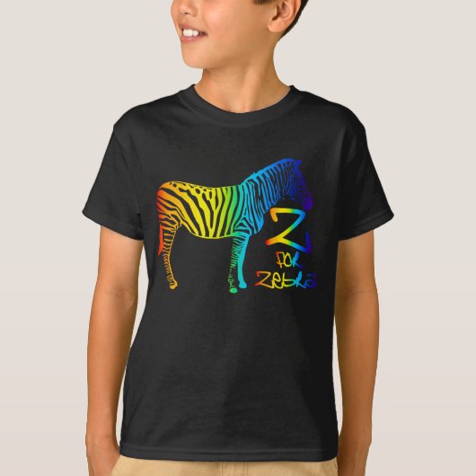 T-shirt Z pour le zèbre (Devant)