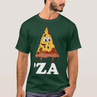 T-shirt Za Pizza Slang Za Drôle tranche de pizza Abbreviat