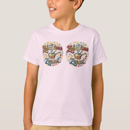 T-shirt Zabaglione Zélote – Douce Dévotion Servie Fraîche (Devant)