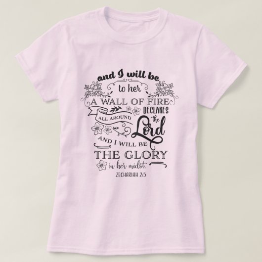 T-shirt Zacharie 2:5 (Design devant)