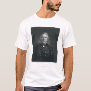 T-shirt Zachary Taylor, gravé après un daguerréotype pa