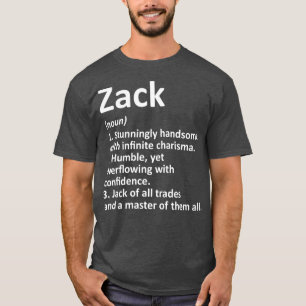 T-shirt ZACK Définition Nom personnalisé Amusant Anniver