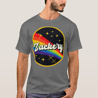 T-shirt Zackery Arc En Ciel Dans L'Espace Style Vintage