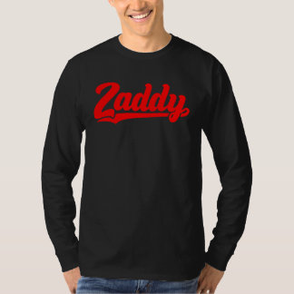 T-shirt Zaddy retro player typography fashion pocket