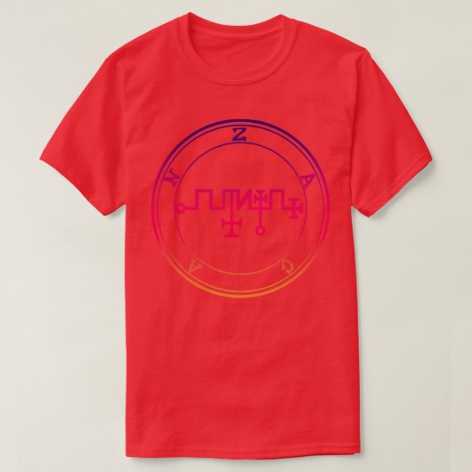 T-shirt Zagan Sigil Transforme Les Métaux En Pièces Violet (Design devant)
