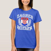 T-shirt Zagreb Croatie (Devant)