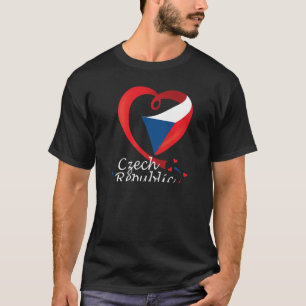 T-shirt Zamberk République Tchèque Drapeau De Coeur Lion T