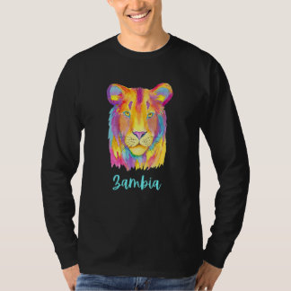 T-shirt Zambia African Lion Wildlife And Nature