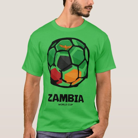 T-shirt Zambia Country Flag (Devant)