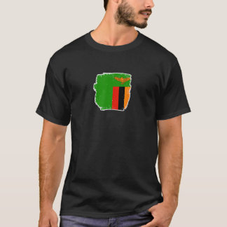 T-shirt Zambia Drapeau fièrement zambien 2