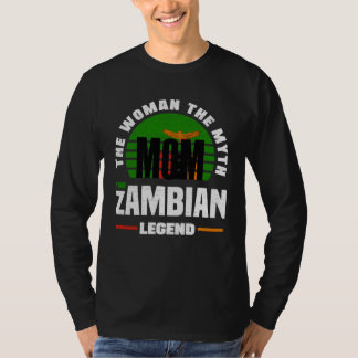 T-shirt Zambian Zambia Zambian Flag Mothers Day