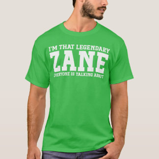 T-shirt Zane Nom Personnel Drôle Zane amis