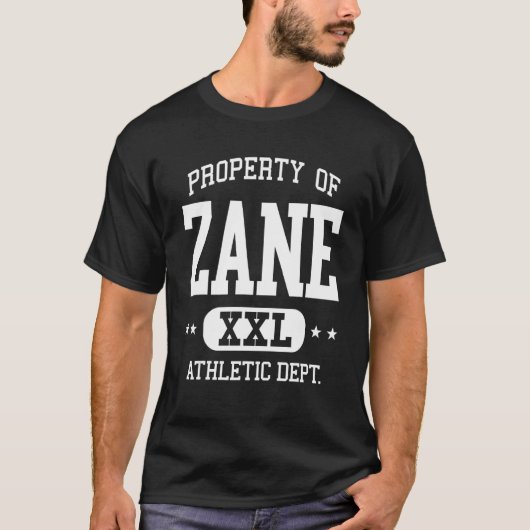 T-shirt Zane Retro Athletic Property Dept 1 (Devant)