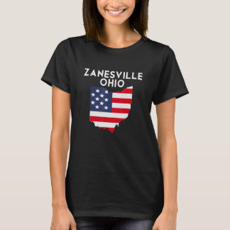 T-shirt Zanesville Ohio USA State America Travel Ohioan
