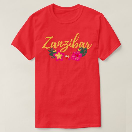 T-shirt Zanzibar Tanzanie Afrique tropicale (Design devant)