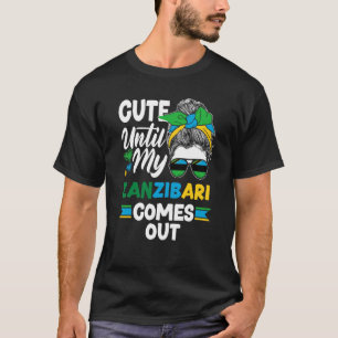 T-shirt Zanzibar Zanzibari Drapeau mignon Jusqu'À Mon Zanz