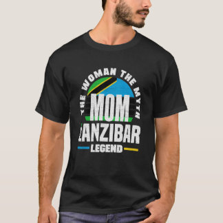 T-shirt Zanzibar Zanzibari Zanzibar Flag Mothers Day