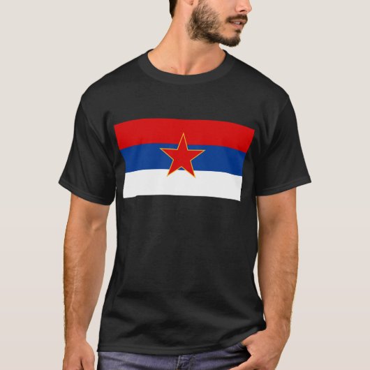 T-shirt Zastava Crne Gore, drapeau de Monténégro (Devant)