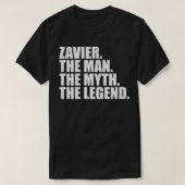 T-shirt ZavierZavier Nom Zavier prénom (Design devant)