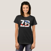 T-shirt ZB alias Zoe Boy Drapeau Haïtien (Devant entier)