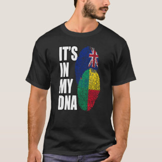 T-shirt Zealander And Beninese Mix DNA Flag Heritage