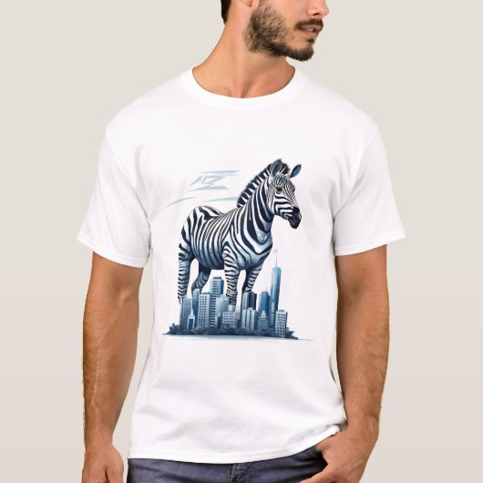 T-shirt Zebra Animal Beauté Nature Faune Découverte (Devant)