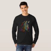T-shirt Zebra  Animal  Colourful Zoo Animal (Devant entier)