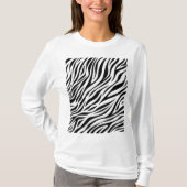 T-shirt Zebra Animal Skin Imprimer Motif-15391 (Devant)