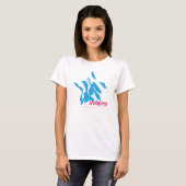 T-shirt Zebra Aqua 3 (Devant entier)