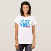 T-shirt Zebra Aqua 4 (Devant entier)