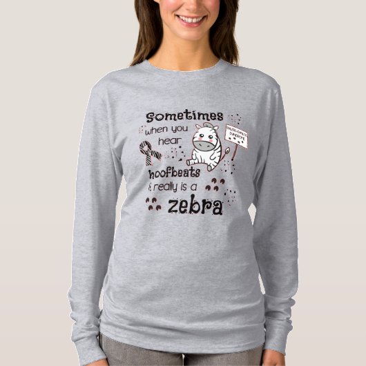 T-shirt Zebra awareness (Devant)