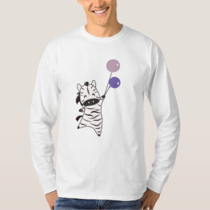 T-shirt Zebra Balloons mignons Animaux Safari Zoo Favoris
