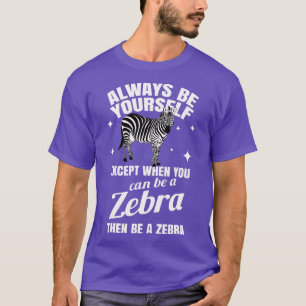 T-shirt Zebra Costume Cadeau Zoo Stripes Faune Tropique Wi