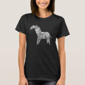 T-shirt Zebra  Cute Origami Zebra (Devant)