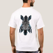 T-shirt Zebra Face Art flottant (Dos)