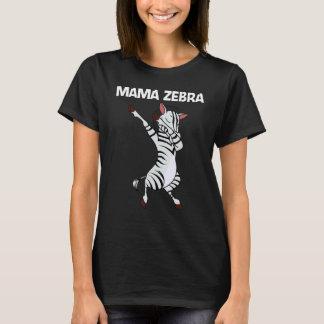 T-shirt Zebra For Women Mom African Zoo Animal  1