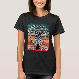T-shirt Zebra Gamer Ne peut pas vous entendre Je suis en t