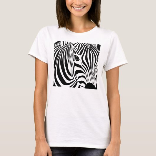 T-shirt Zebra Head (Devant)