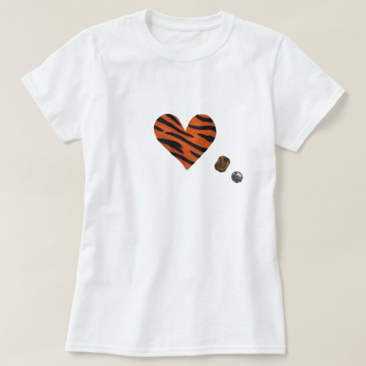 T-shirt Zebra-heart (Design devant)