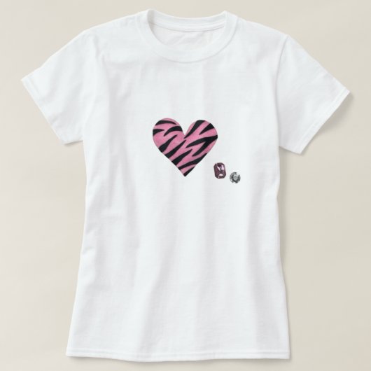 T-shirt Zebra-heart (Design devant)