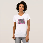 T-shirt Zebra Hot Rose et White Wild Me (Devant entier)