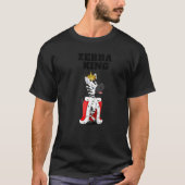 T-shirt Zebra King Boys Zebra Mens Zebra (Devant)