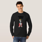 T-shirt Zebra King Boys Zebra Mens Zebra (Devant entier)