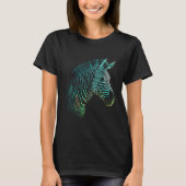 T-shirt Zebra Lover oeuvre d'art Animal Motif Zebra 4 (Devant)