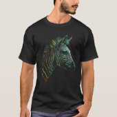 T-shirt Zebra Lover oeuvre d'art Animal Motif Zebra 5 (Devant)