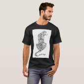 T-shirt Zebra noir et blanc (Devant entier)