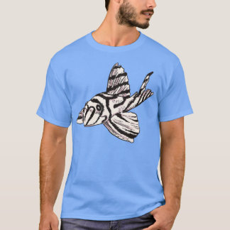T-shirt Zebra Pleco Poisson Aquaristic Design