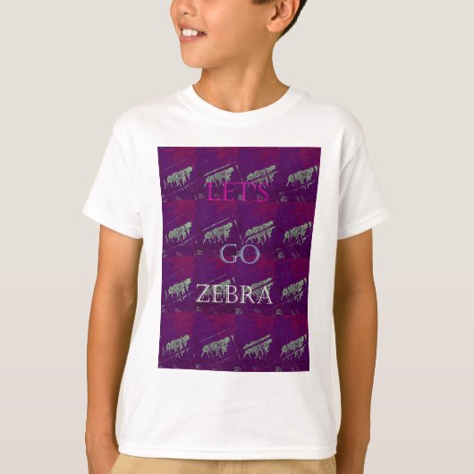 T-shirt Zebra Print Décor : Un design amusant (Devant)